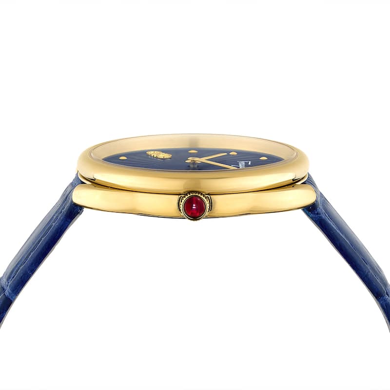 Ferragamo Women's Cuir 34mm Quartz Watch SFYN01422 - Blue - One Size