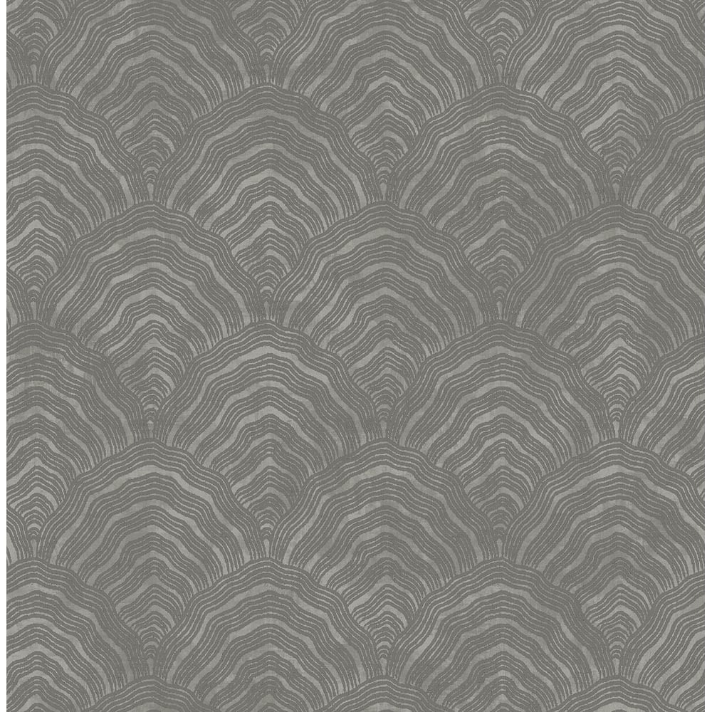 Seabrook Designs Koi Confucius Scallop Unpasted Wallpaper