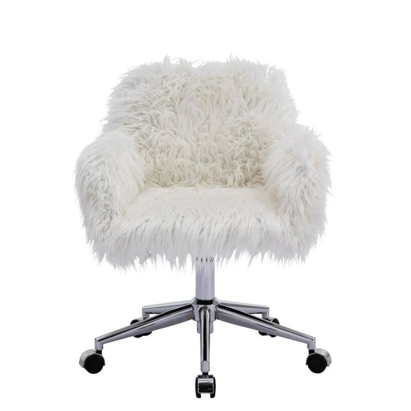 Modern home office chair, fluffy chair, makeup vanity Chair