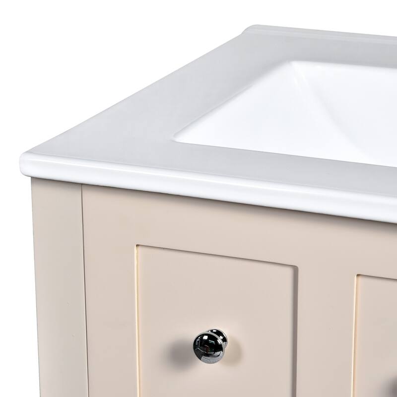 24" Bathroom Vanity Cabinet Set with 2 Drawers