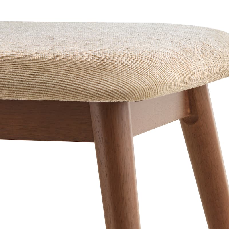 Norwegian Danish Modern Tapered Upholstered Dining Bench iNSPIRE Q Modern