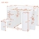 preview thumbnail 10 of 14, Full Size Loft Bed with Wardrobe,Desk and Shelves