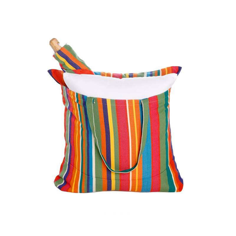 Magnolia Casual Swing Set 4 piece - Le Jardin Stripe w/ Blue Bird on Branch
