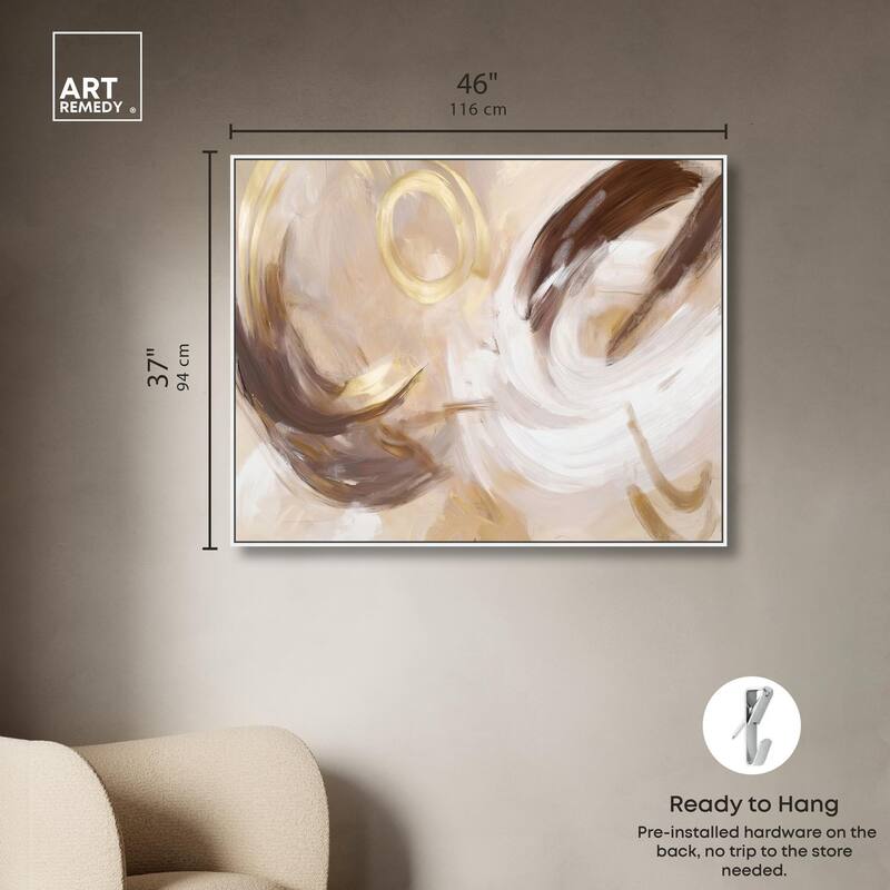 Dreamy Swirls II Canvas by Art Remedy
