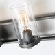 preview thumbnail 9 of 7, Carbon Loft Modern 3-Light Rustic Bathroom Vanity Lights Wall Sconces - W24.2"x H7.5"x E5.5"