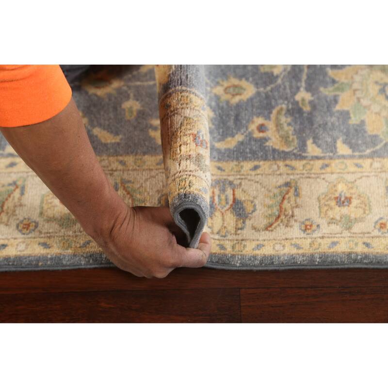 Peshawar Chobi Oriental Vegetable Dye Wool Runner Rug Hand-knotted - 2'10" x 9'9"
