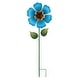 preview thumbnail 2 of 3, Regal Art & Gift 36 Inch Flower Spinner Stake - Blue