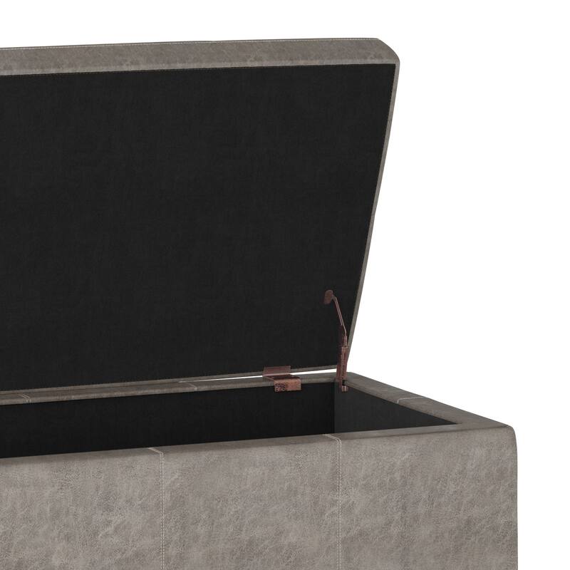 WYNDENHALL Cambridge 48 inch Wide Contemporary Rectangle Storage Ottoman