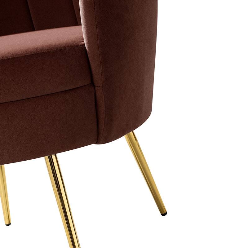 Xabier Cute Modern Upholstered Barrel Chair Accent Chair with Tufted Back by HULALA HOME