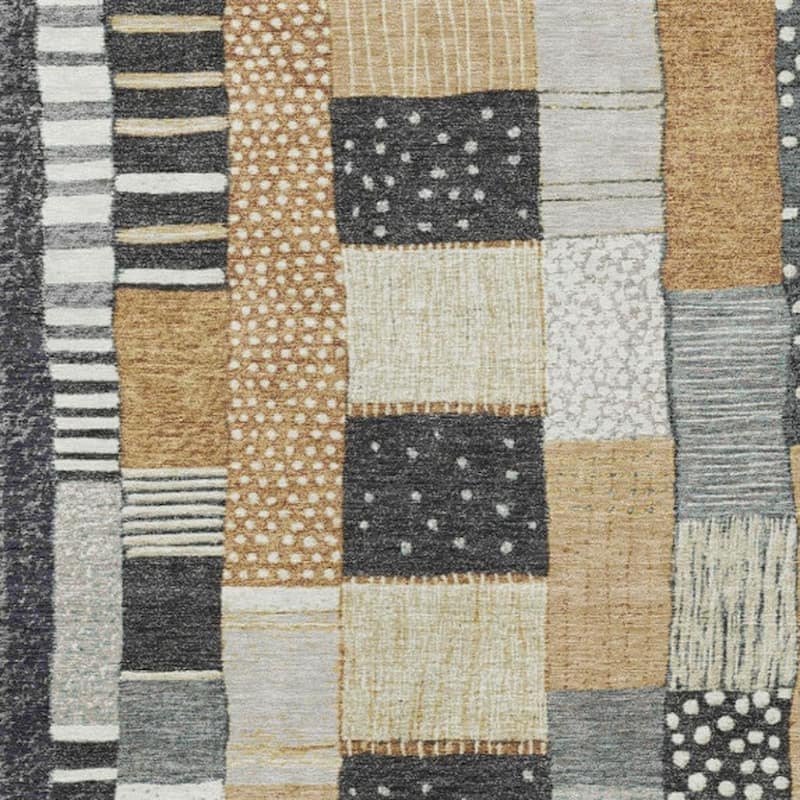 HomeRoots Geometric Transitional Rectangle Outdoor Rug