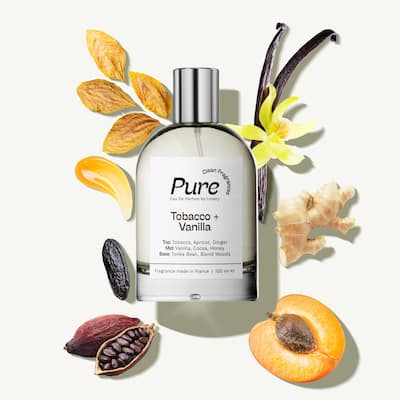 Lovery Pure Tobacco and Vanilla Eau de Parfum, Made in France, 3.4 oz