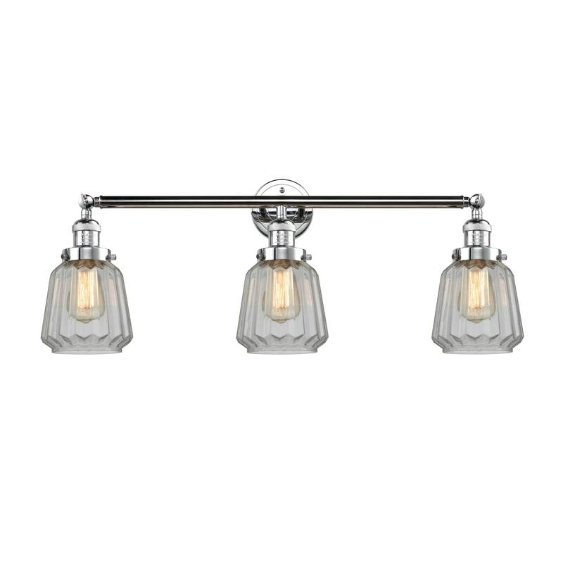 Innovations Lighting Chatham 3 Light 30" Wide Bathroom Vanity Light - Polished Chrome / Clear