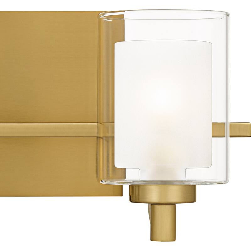 Kolt 2-Light Brushed Gold Bath Light