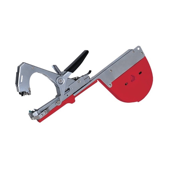 12" Red and Silver Tie Rite Multifuntion Landscaping Garden Tape Gun - N/A