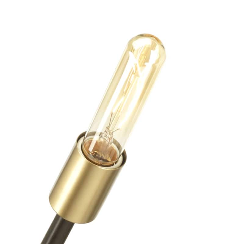 Astra Collection 8-Light Antique Bronze Mid-Century Modern Chandelier Light - 10.120" x 46.250" x 9.250"