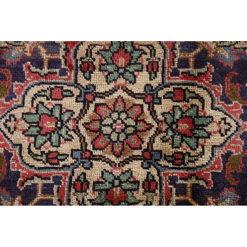 Tabriz Persian Vintage Area Rug Hand-Knotted Wool Carpet - 6'8"x 9'8"