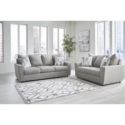 Signature Design by Ashley Stairatt Gray 2-Piece Upholstery Package - 86" W x 38" D x 39" H