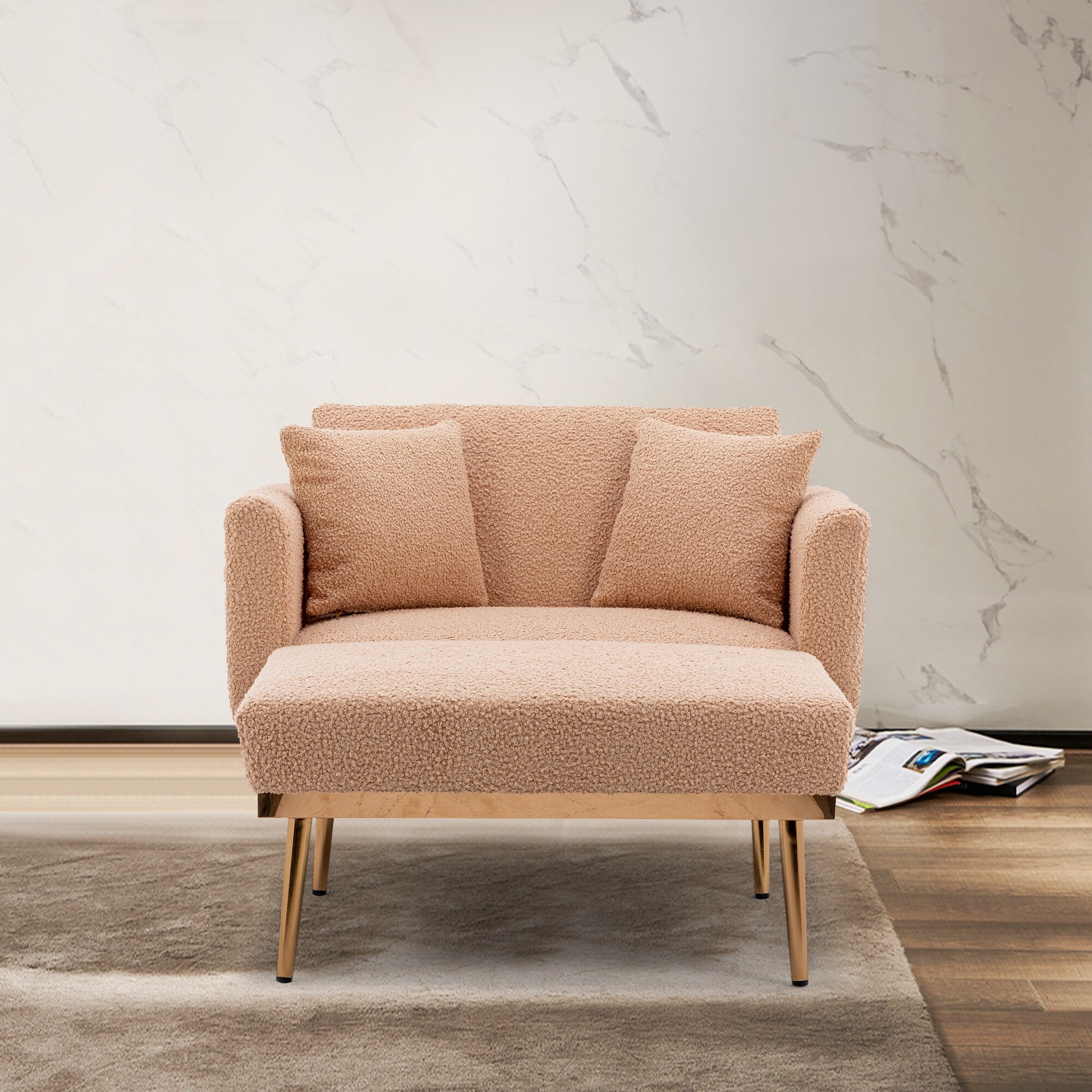 Camel outlet chaise lounge
