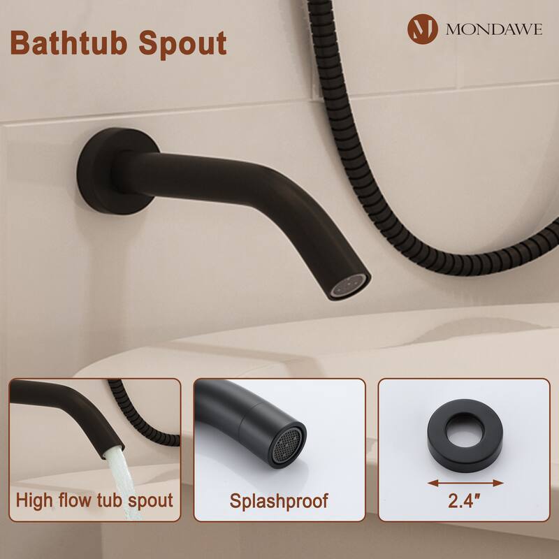 Retro Series 8 in. Rain Wall Mount Dual Shower Heads with 1.8 GPM