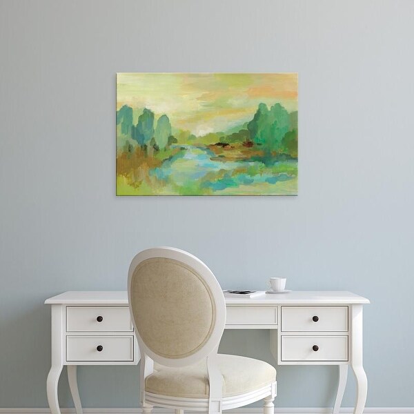 Easy Art Prints Silvia Vassileva's 'Jade Forest' Premium Canvas Art