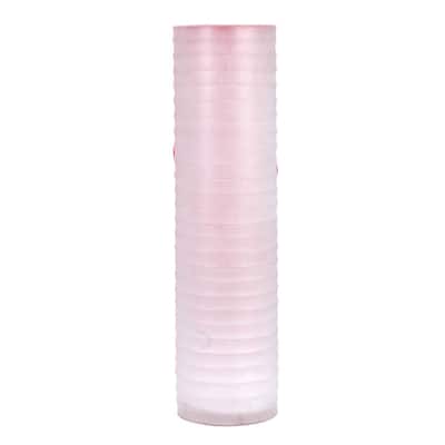 Glass Tall Vase Seaglass White- A - A