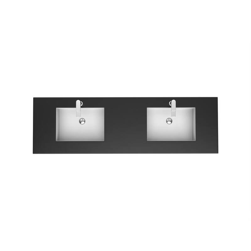 Serenity Solid-Surface Bathroom Vanity Top with Sink