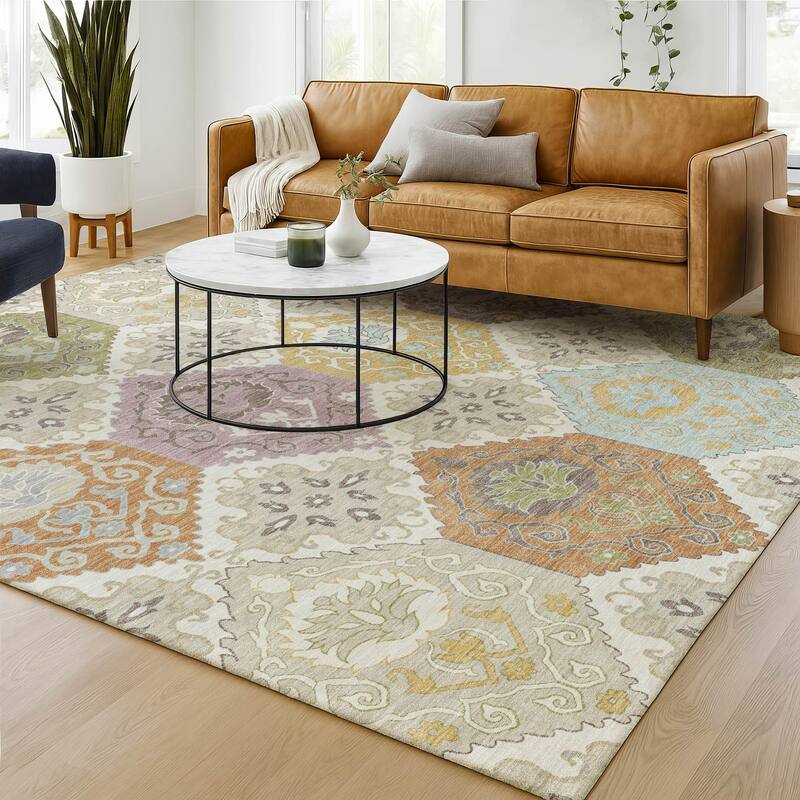 Machine Washable Indoor/ Outdoor Global Bayfield Chantille Rug