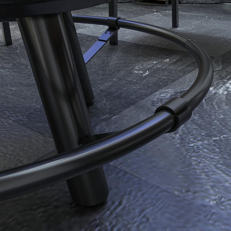 33" Portable Wood Burning Fire Pit w/ Cooking Grate, Pan, Poker - 33" Dia. x 33" H