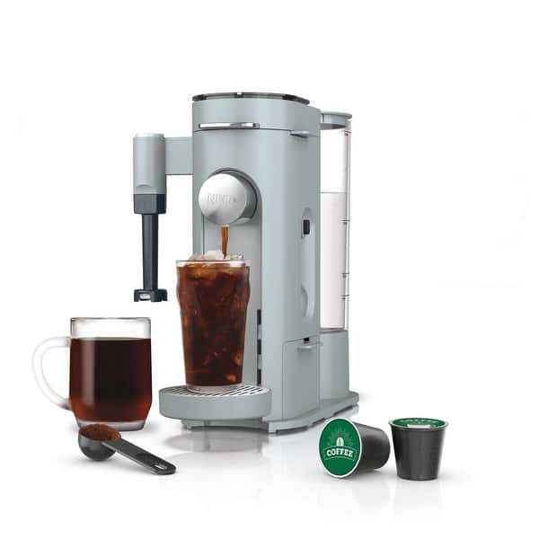 slide 2 of 19, Ninja Single-Serve Pods & Grounds Specialty Coffee Maker Glacier Blue