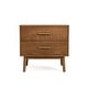 preview thumbnail 16 of 15, Furniture of America Beau Midcentury 2-Piece Kids Boucle Wingback Low Profile Bed and Nightstand Set