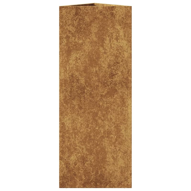 vidaXL Garden Planter Brown Weathering steel 29.5 in tall, 11.8 in wide - 10.2 x 11.8 x 29.5