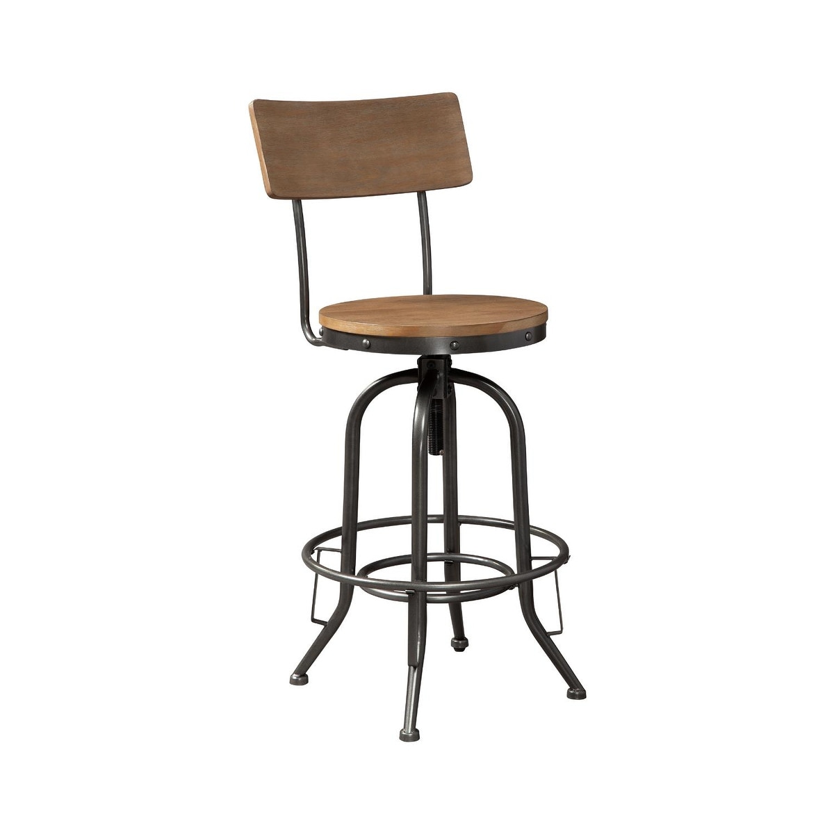 Pinnadel upholstered swivel discount barstool