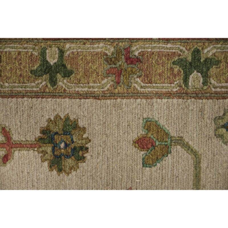 Hand Knotted Oriental 100% Wool Carpet Traditional Pink Sumak Area Rug - 10' 2'' X 8' 0''