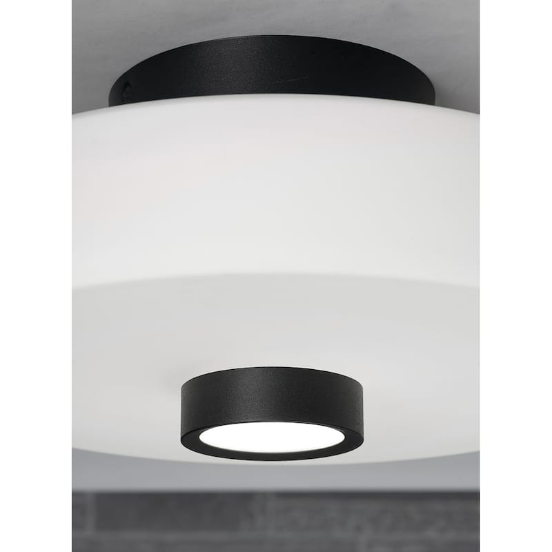AFX SYDC13LAJUD Sydney 13" Wide Flush Mount Drum Ceiling Fixture