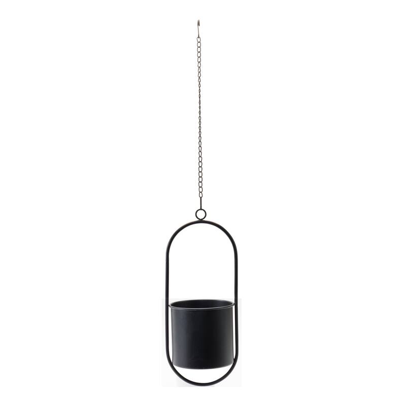 Minimalist Framed Outdoor Hanging Pot - 17" - Set of 2