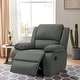 preview thumbnail 5 of 79, Vegan Leather Upholstered Push Back Manual Recliner Chair