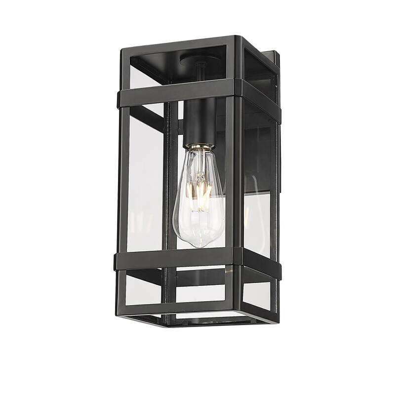 Millennium Lighting Payton 1 Light Outdoor Wall Sconce in Powder Coat Black