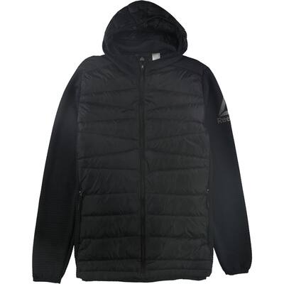 Reebok Mens Thermowarm Down Jacket,, Black, Small (Regular)