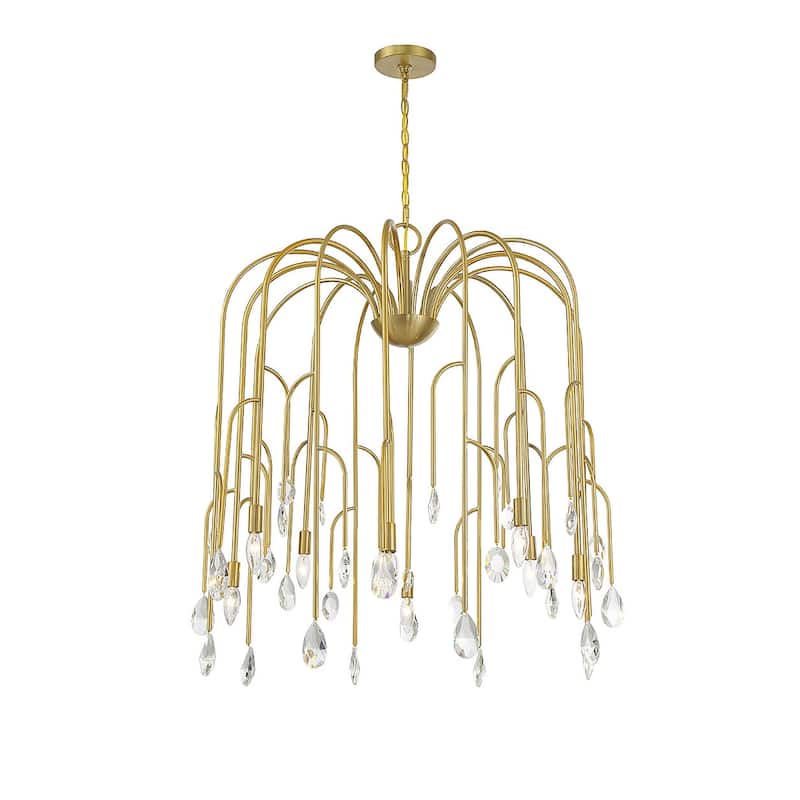 Savoy House 1-6688-8 Anholt 8 Light 32" Wide Crystal Abstract