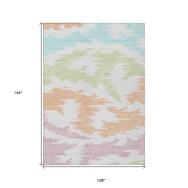 HomeRoots Abstract Transitional Rectangle Outdoor Rug
