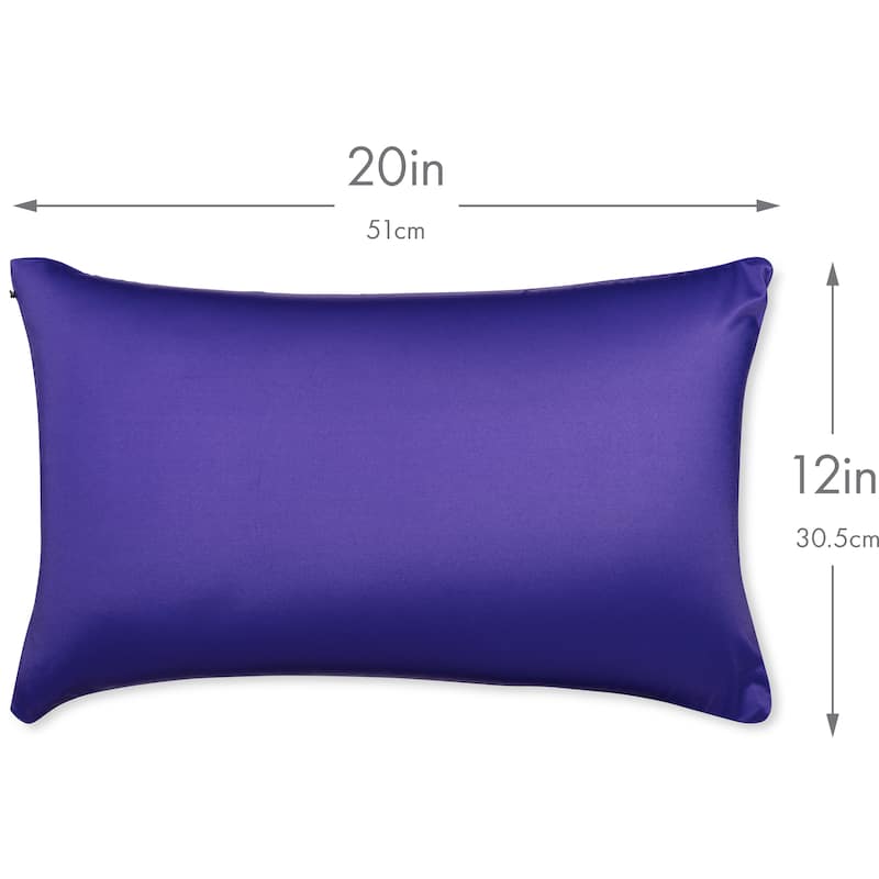Throw Pillow Cozy Soft Microbead Dark Lavendar: 1 Pc