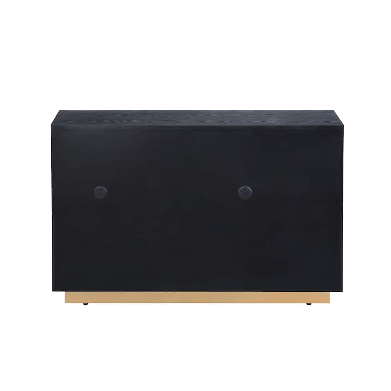 StyleCraft Aurelia 3-Door Sideboard - Ebony & Gold