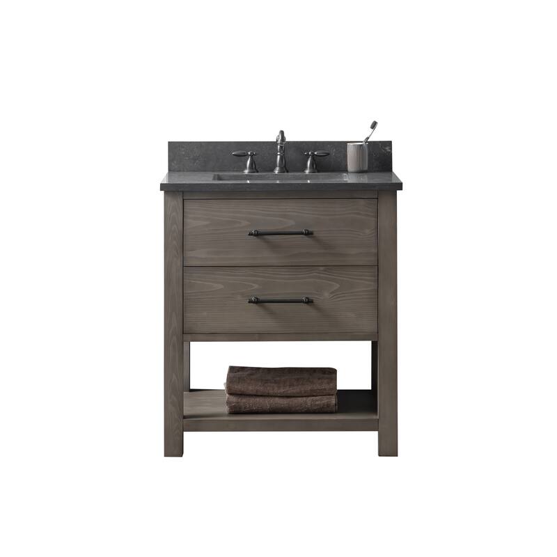 Sudio Design Bathroom Vanity Windwood Collection. - 30" Single Sink - Smoke Gray