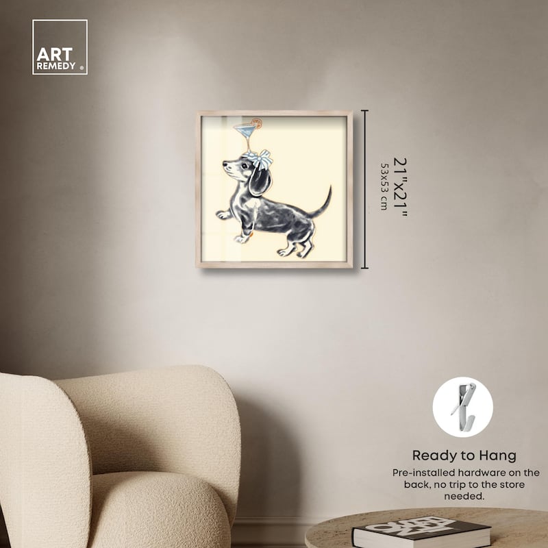 Martini Pup I Shadowbox by Art Remedy