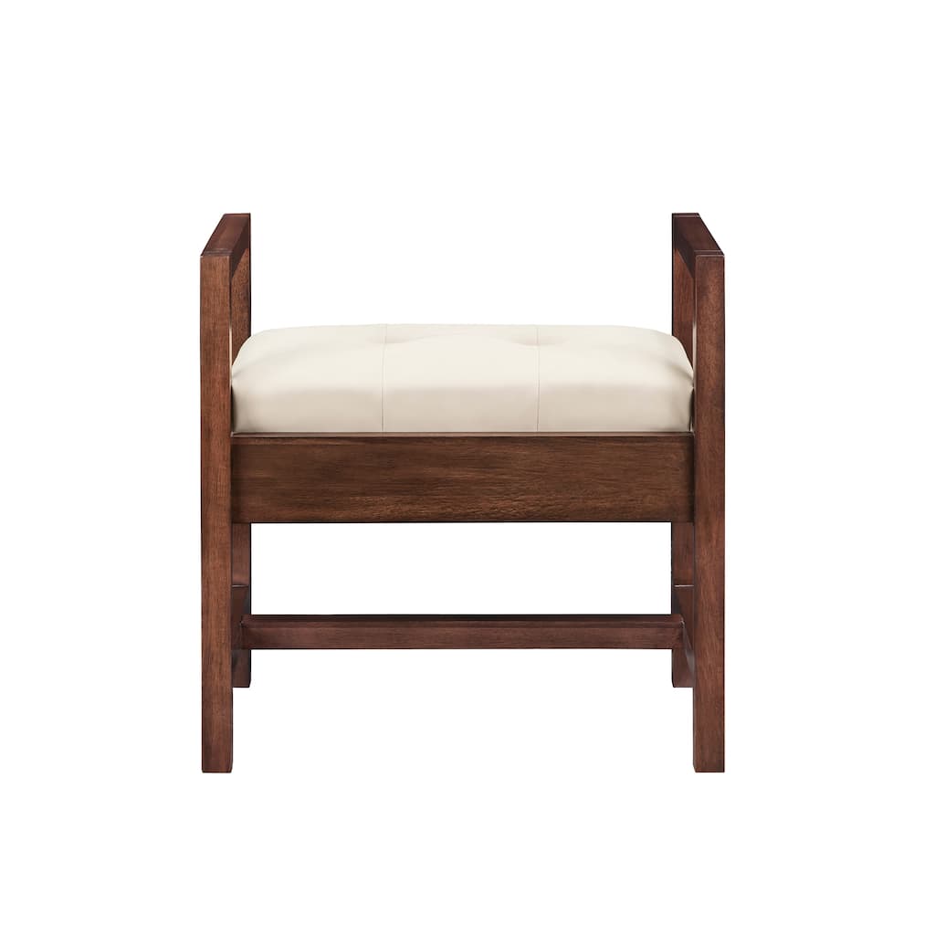 Addison 24.5" Upholsted Bench - 24.5 in. W x 15 in. D x 24.5 in. H
