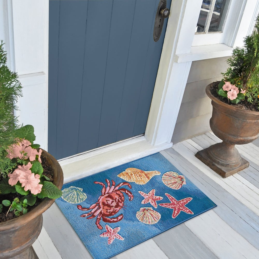 Liora Manne Esencia Shell We Dance Indoor/Outdoor Mat