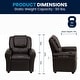 preview thumbnail 83 of 189, Contemporary Kids Recliner with Cup Holder and Headrest - 24"W x 21.5" - 36.5"D x 27"H