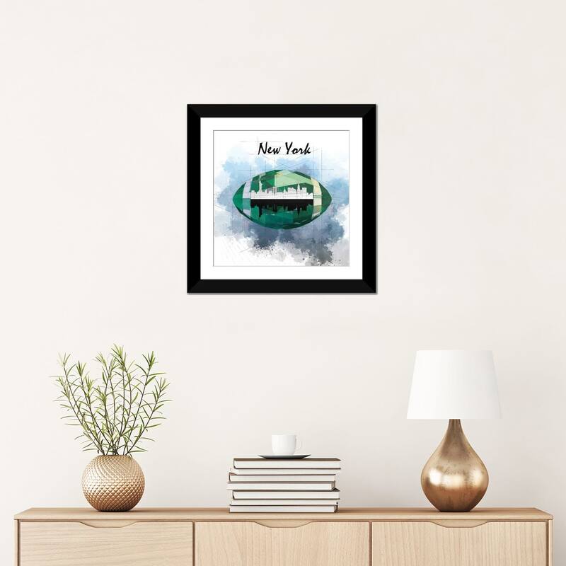 iCanvas "Football New York Jets" by Katia Skye