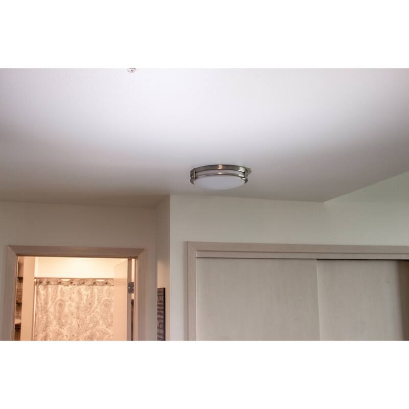 Ripon 14.5 Inch Integrated Dimmable LED Ceiling Light - Matte Black