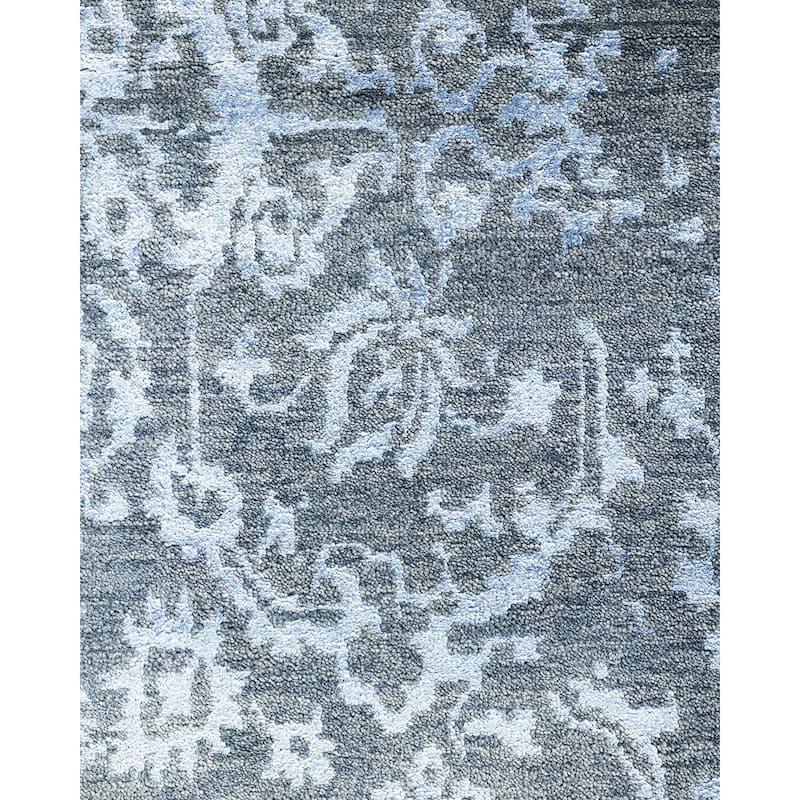 Ikat One-of-a-Kind Hand-Knotted Area Rug, Blue - 9' 2" x 12' 3"